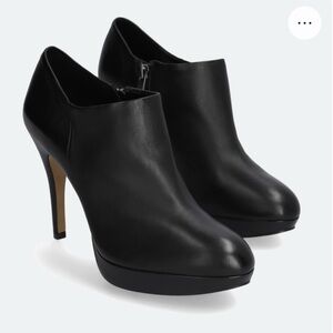Vince Camuto Black Ankle Booties with Stiletto Heel